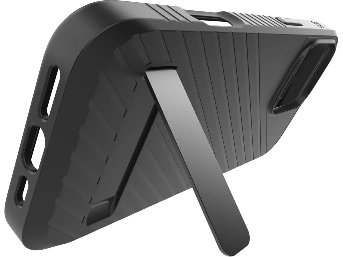 iPhone 16 Pro Max MagSafe Gummi Case Hülle Denali Snap KS mit Aufstellfunktion Recycled (702315253) - Schwarz