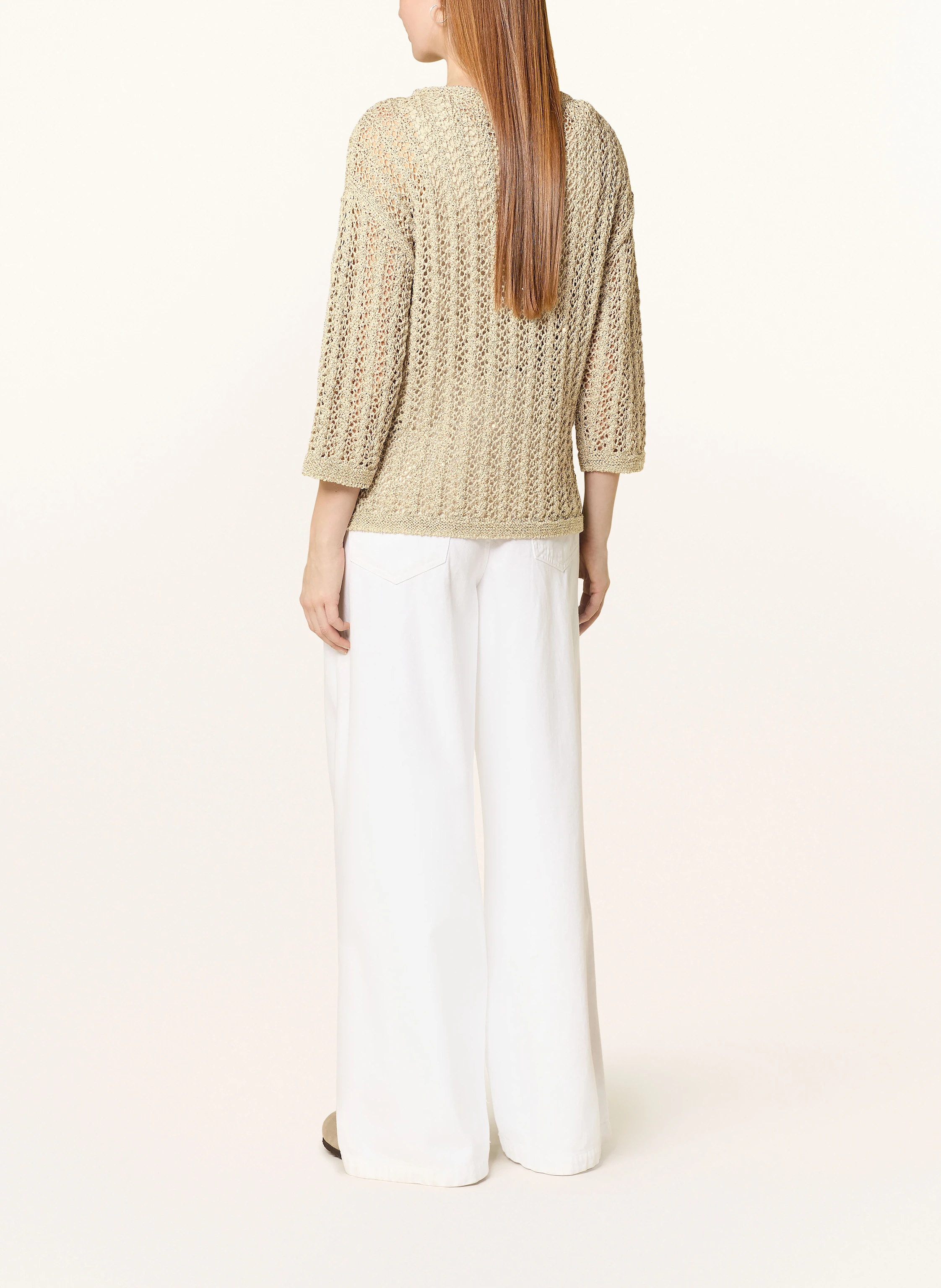 s.Oliver BLACK LABEL Pullover mit 3/4-Arm und Pailletten