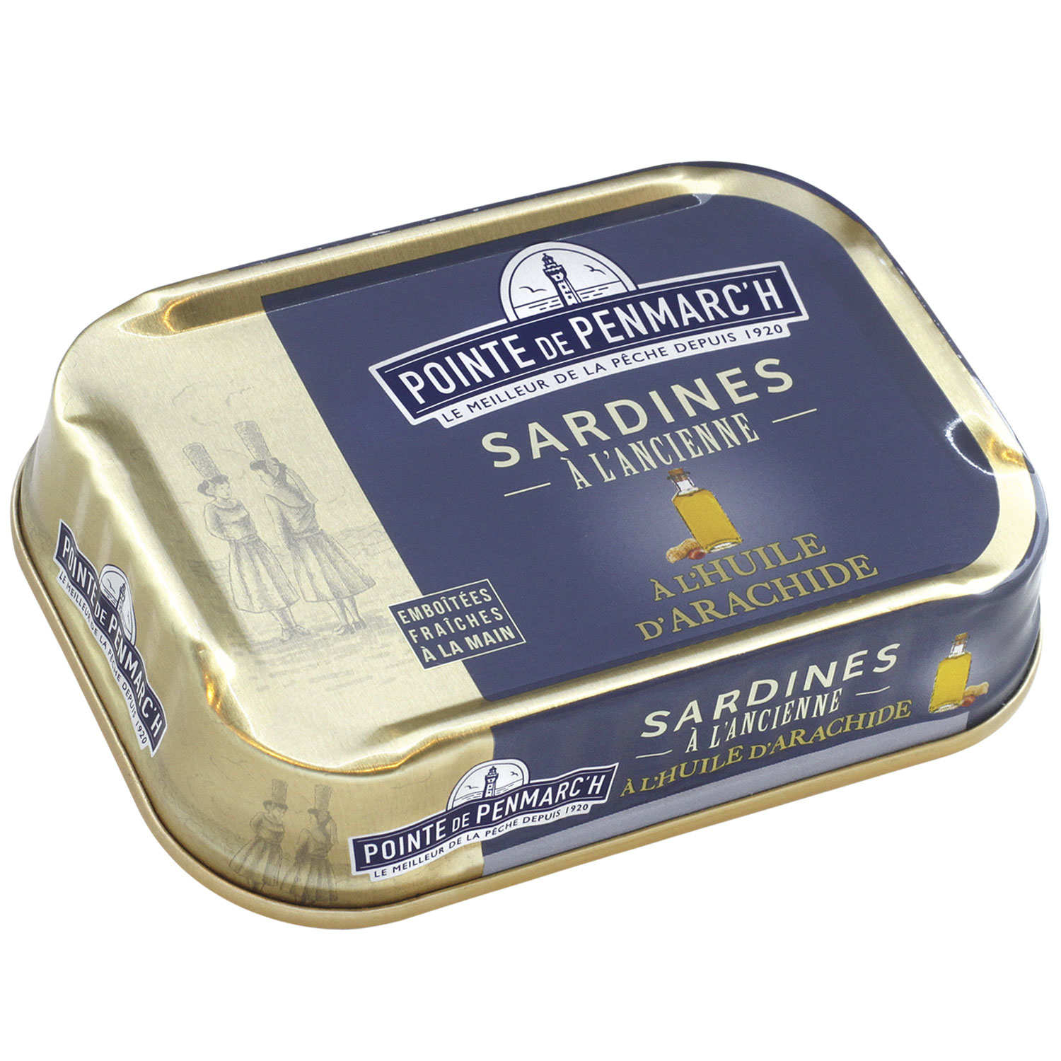Sardines à l'ancienne à l'huile d'arachide