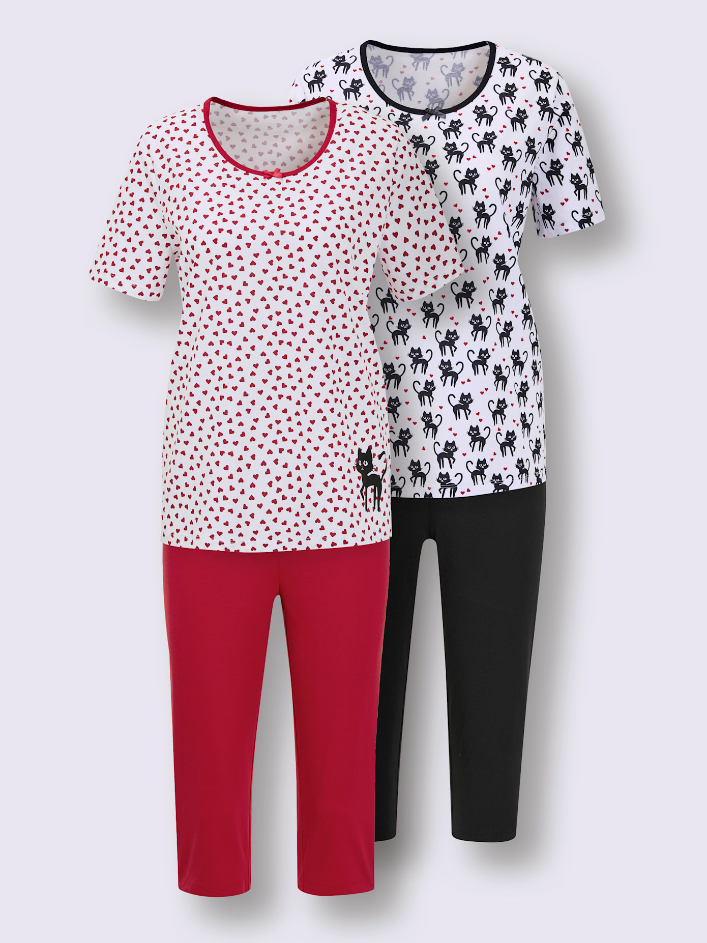 Pyjamas courts jersey fin