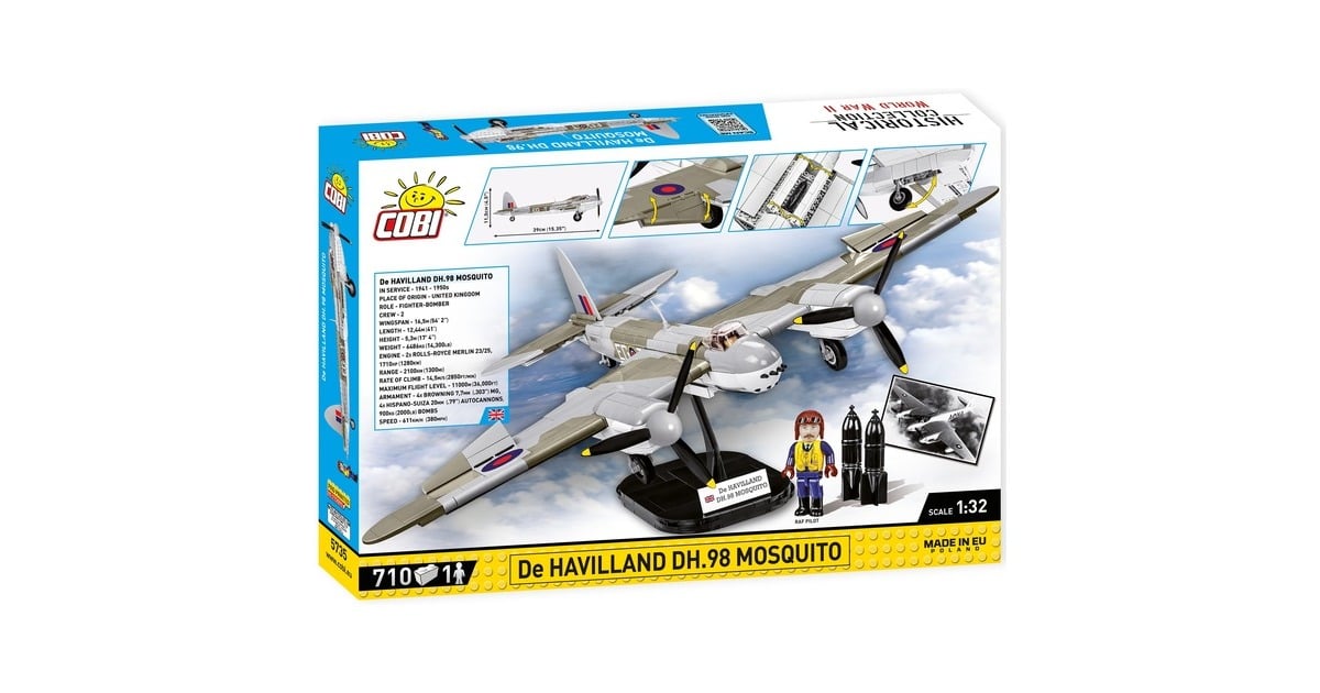 COBIHistorical Collection - De Havilland DH-98 Mosquito Constructiespeelgoed  (Schaal 1:32)