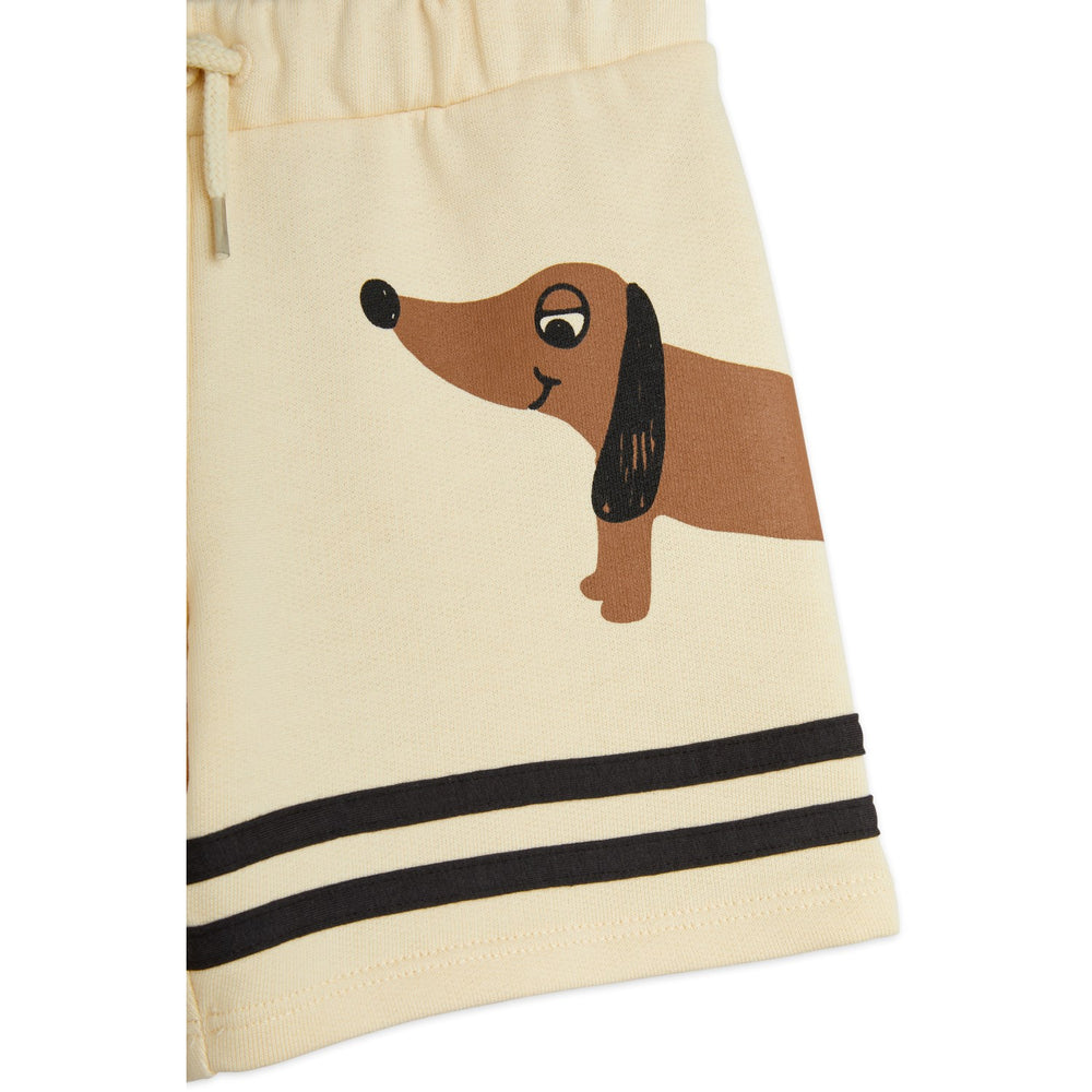 Køb Mini Rodini Beige Dog Sp Stripes Sweatshorts