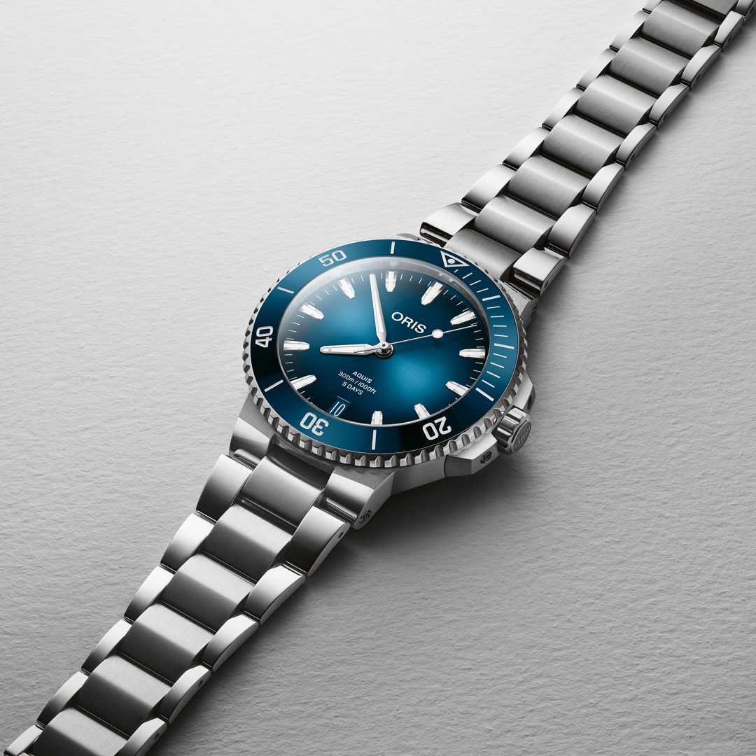 Oris Aquis Date Calibre 400 Blau Ø 43.5mm