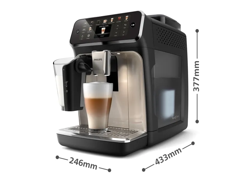 Philips 5500 series EP5547 - Automatisk kaffemaskine med capuccinatore - 15 bar - sort/krombelagt
