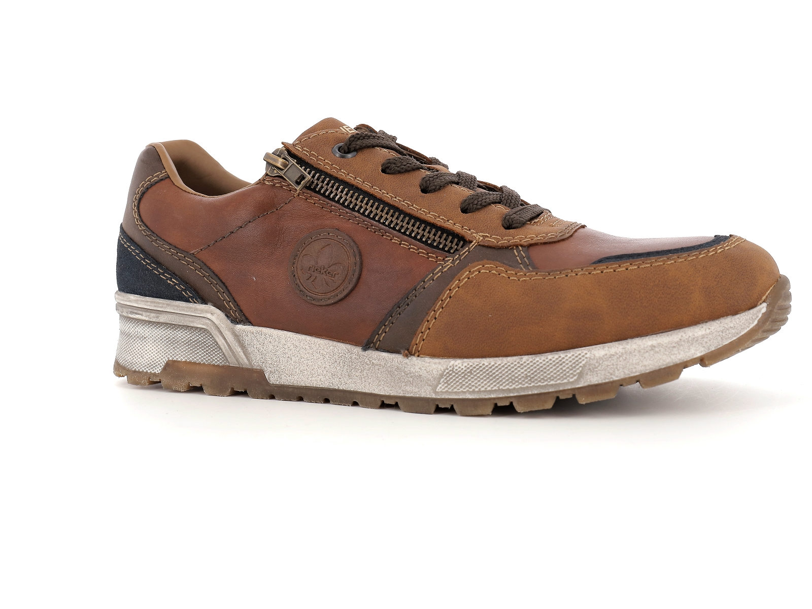 Rieker-15130 Cuir Marron Clair