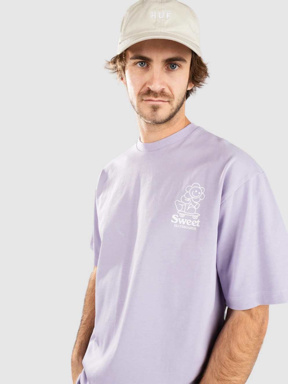 SWEET SKTBS Loose Flower T-Shirt light lilac
