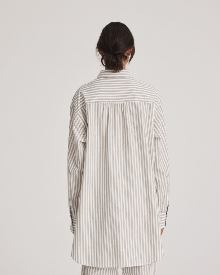 Gai&Lisva ROSA Shirt yarndyed White/ kangaroo