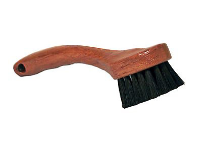 Brosse ronde en soie naturelle manche en résine