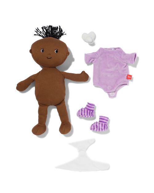 Poupée doudou lilas