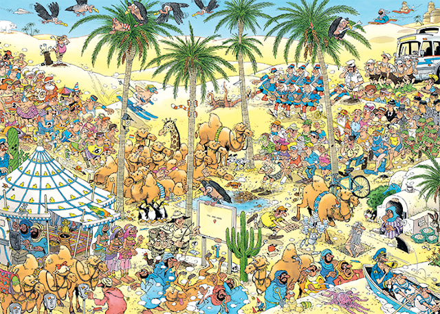 Jan Van Haasteren The Oasis Puslespill 1000 brikker, Jumbo
