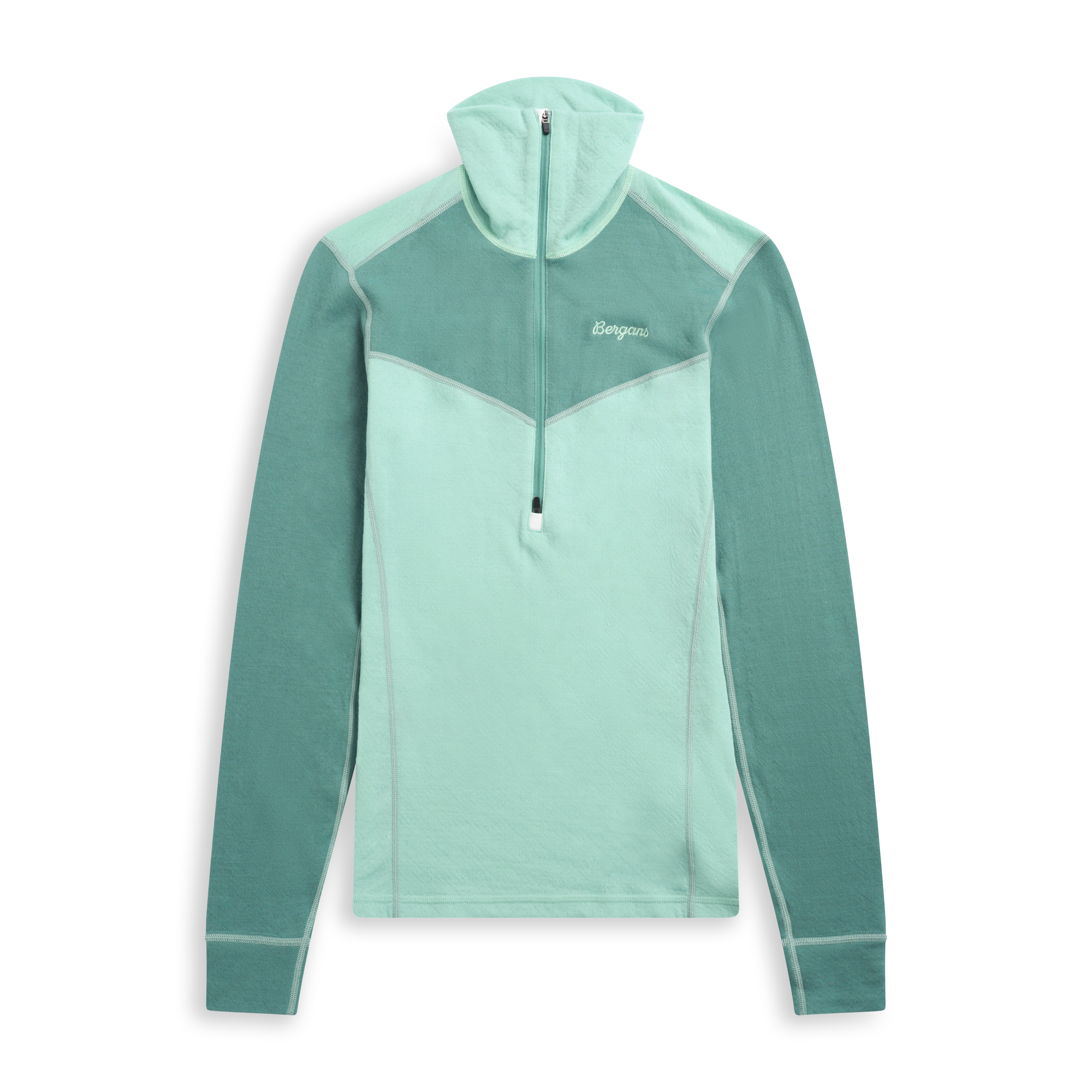 Inner:Dual Merino Half Zip Women Mint Crush / Dark Mint Crush