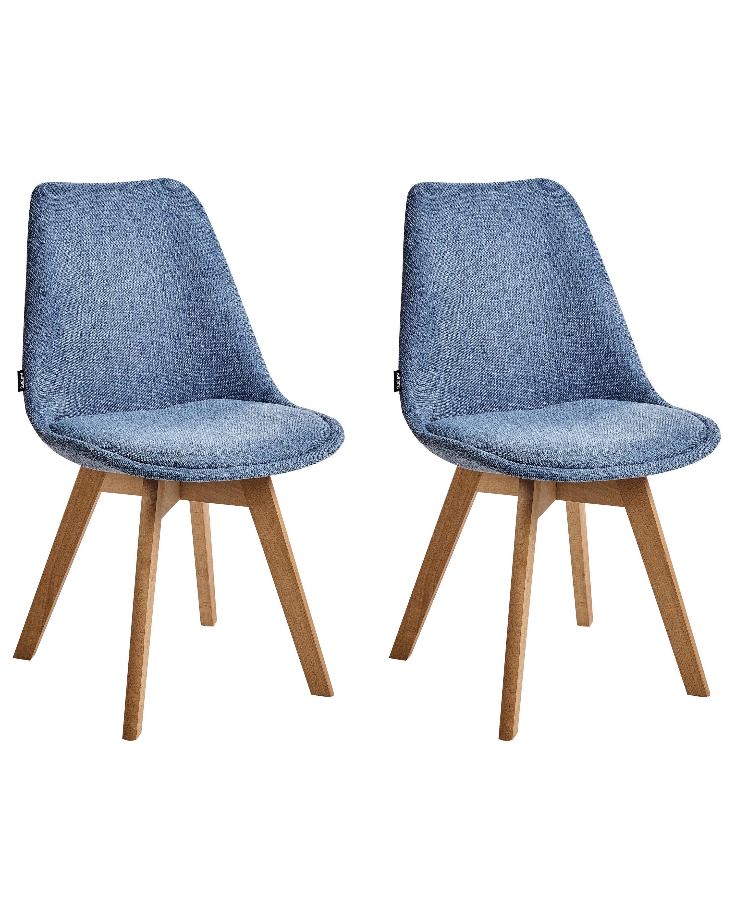 Set van 2 eetkamerstoelen DAKOTA II Lichtblauw