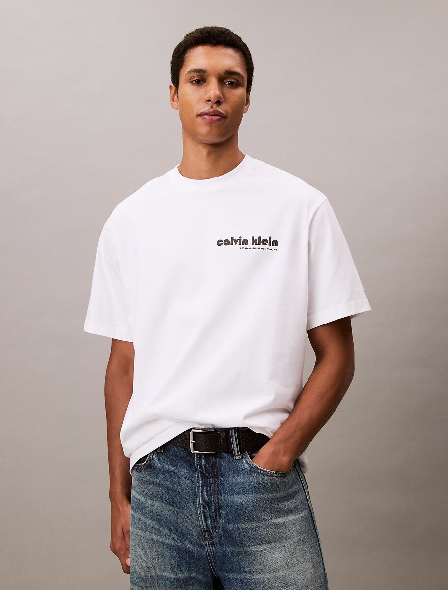 CALVIN KLEIN JEANS<br>Camiseta de manga comprida com logotipo