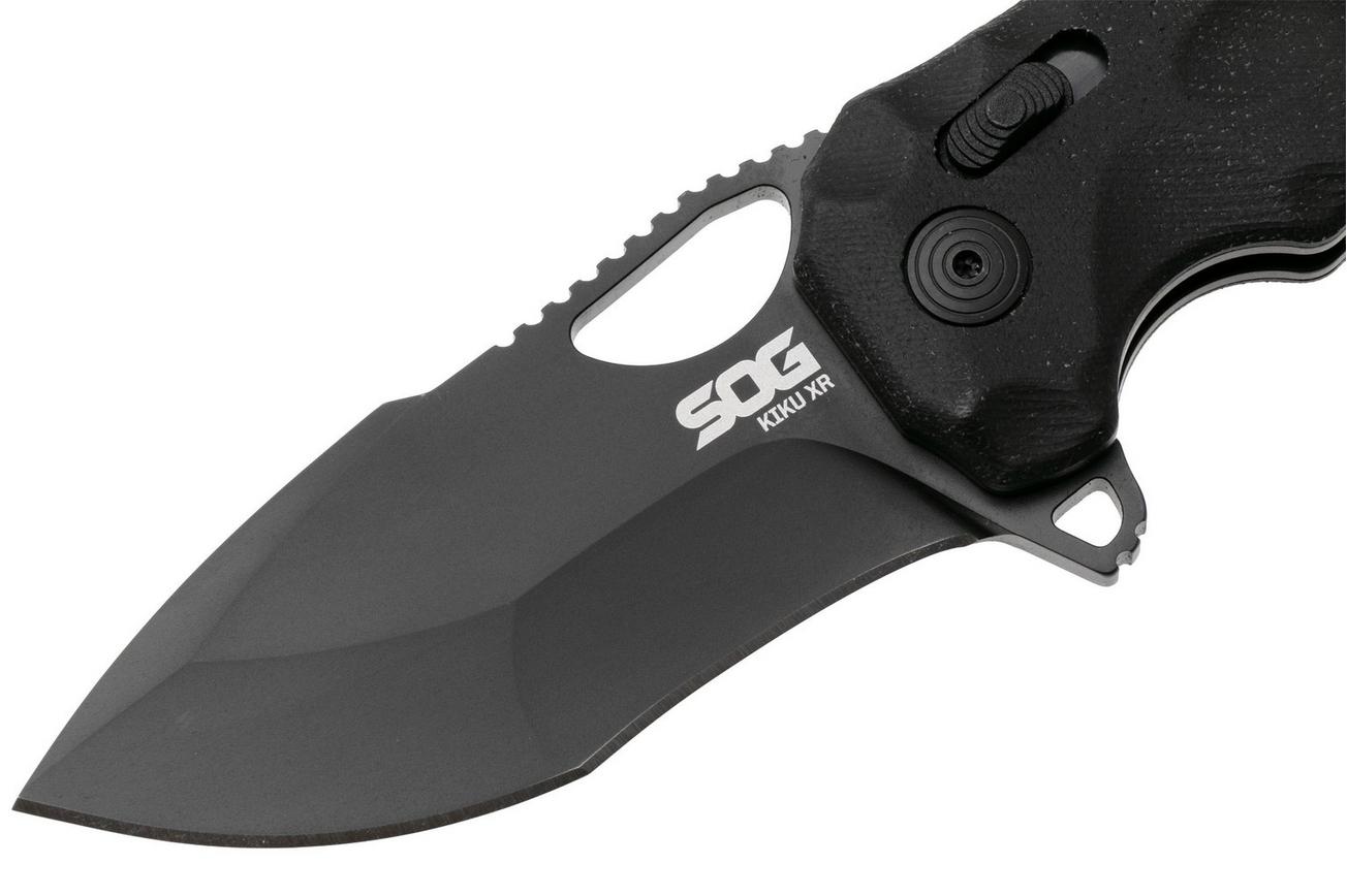 SOG Kiku XR Blackout Micarta 12-27-02-57 zakmes, Kiku Matsuda design