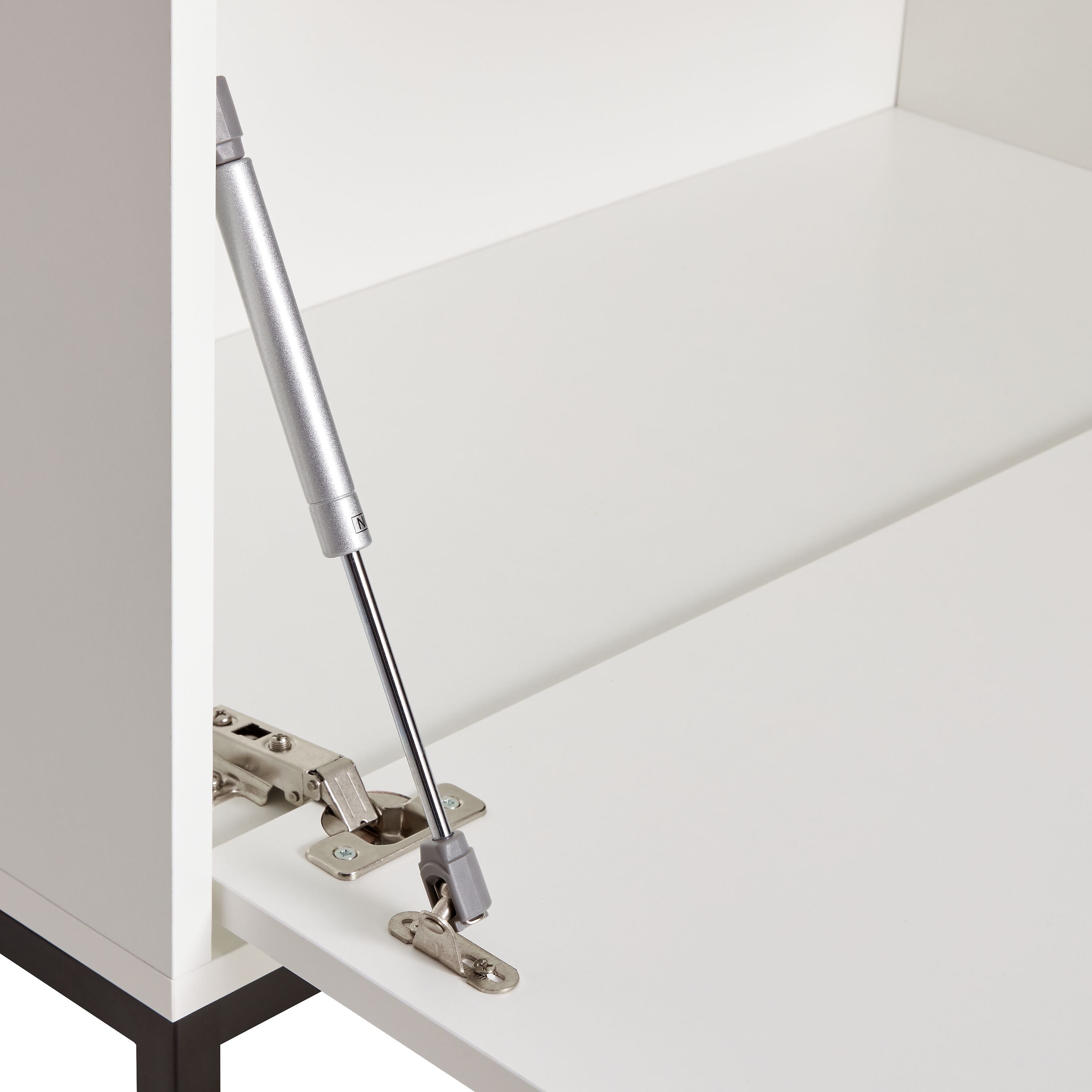 FINJA Highboard - Weiss / B: 80.0 cm x T: 36.0 cm x H: 132.5 cm