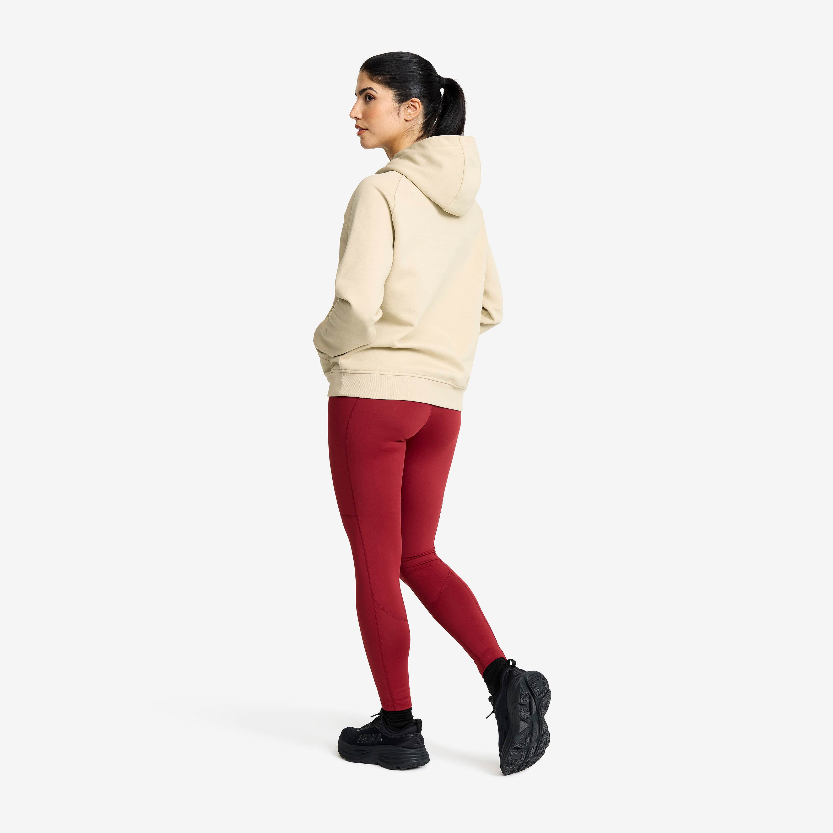 RVRC Hoodie Dame Oatmeal