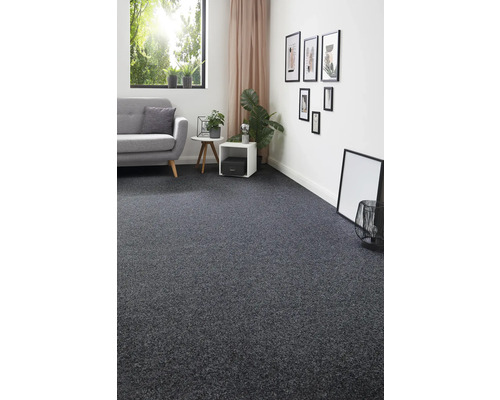 Invita naaldvilt tapijt, antraciet, 200 cm breed (per meter verkocht)