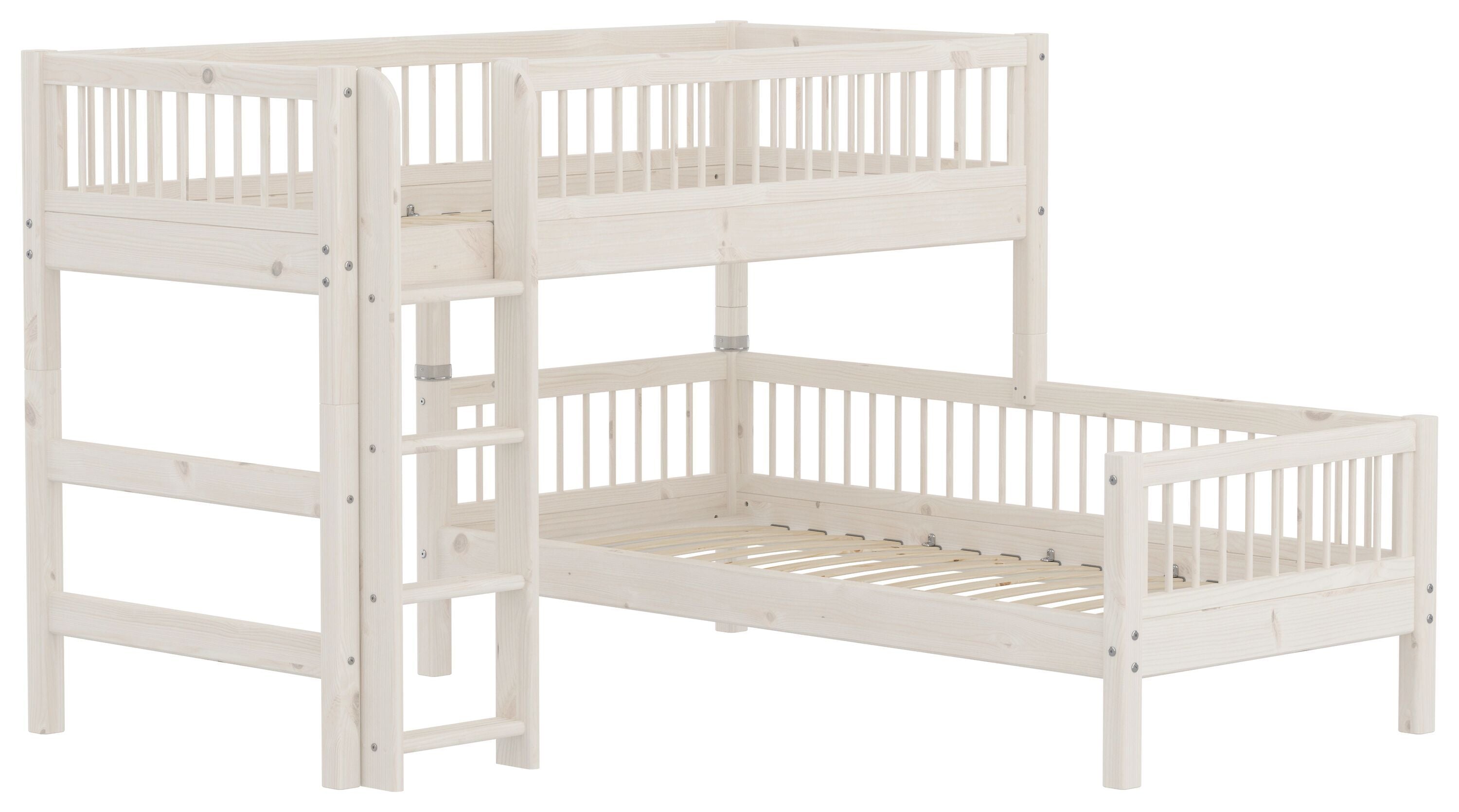 Flexa CLASSIC Bettkombination - White Wash / B: 110.0 cm x T: 210.0 cm x H: 143.0 cm