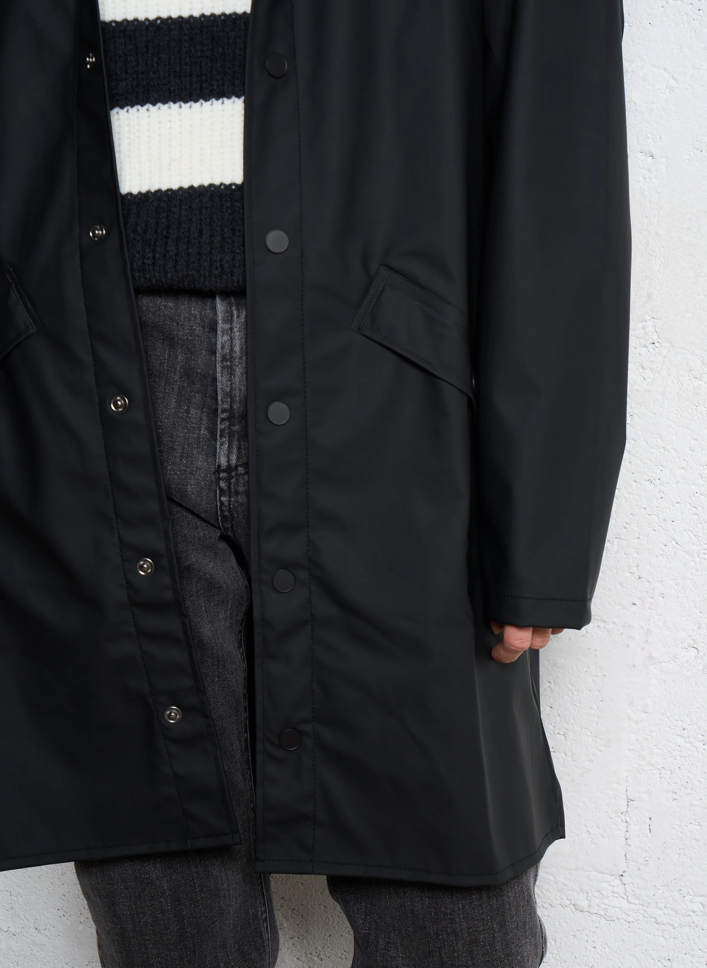 Coupe-vent imperméable à capuche | Noir