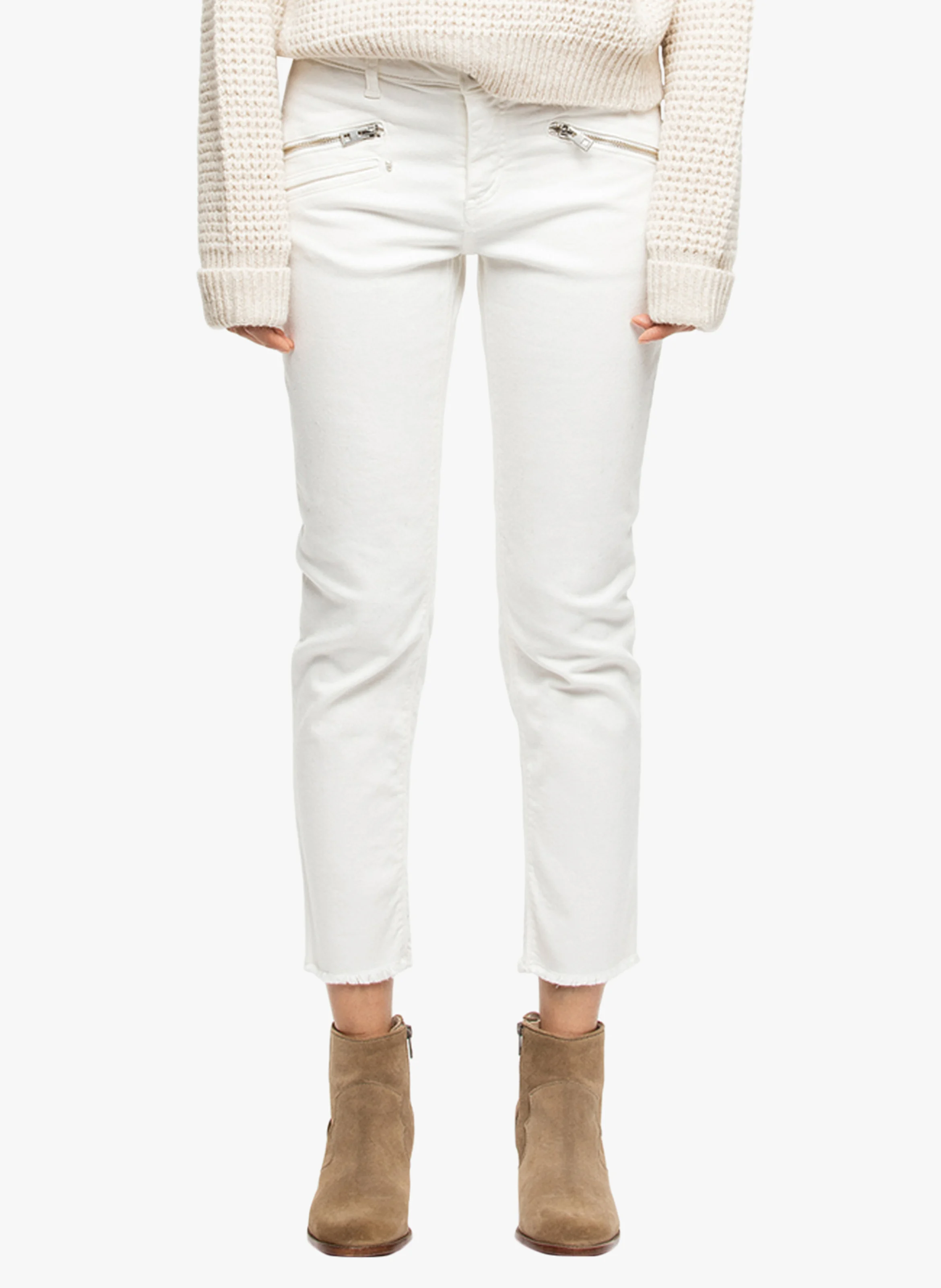 AVA - Jean slim 7/8 ème | Blanc