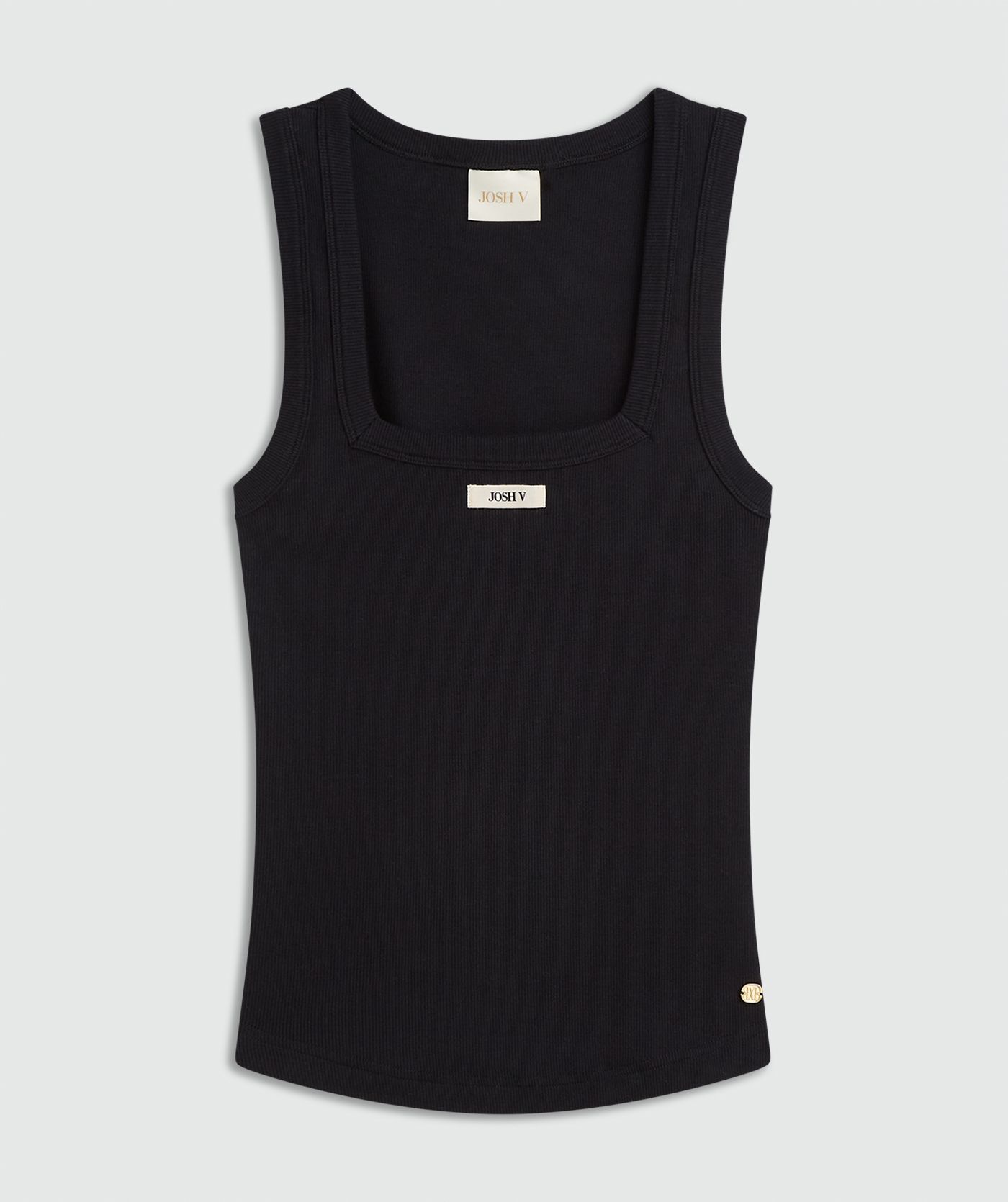 JV-DIEDA fitted top met logo - black