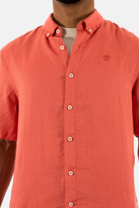 Chemise manches courtes timberland mill brook ei41 burnt sienna-app