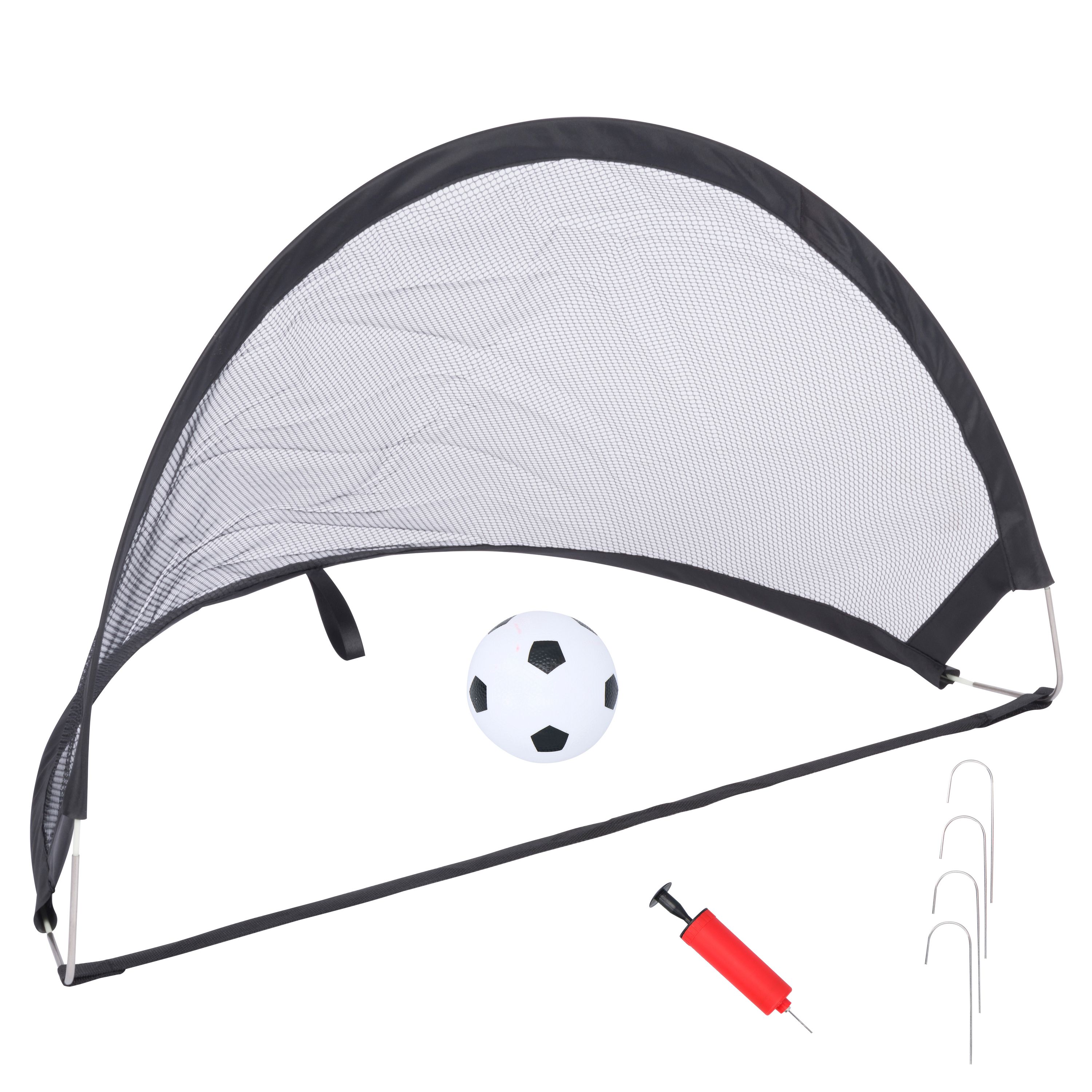 Fussballtor Pop-Up 60 x 40 cm 2er Set mit Ball