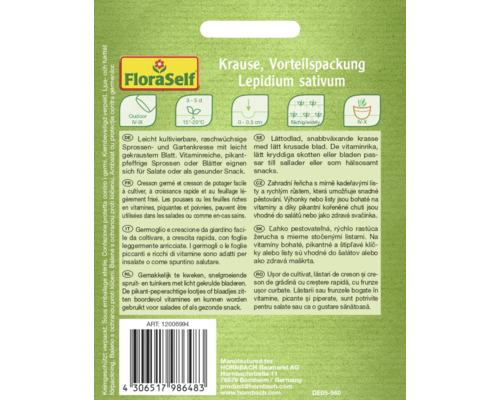 Krulkers, FloraSelf Value Pack Open-Growed Zaden Spruiten
