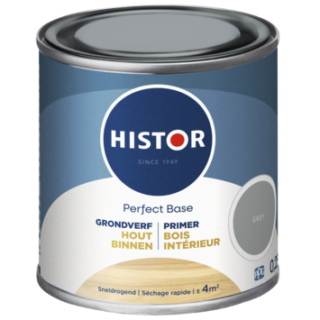 Histor Perfect Base grondverf binnen hout grey 250 ml
