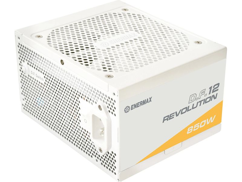 Enermax Netzteil Revolution D.F. 12 850 W Weiss Vollmodulares ATX 3.1-Netzteil mit 80  Gold-Zertifizierung