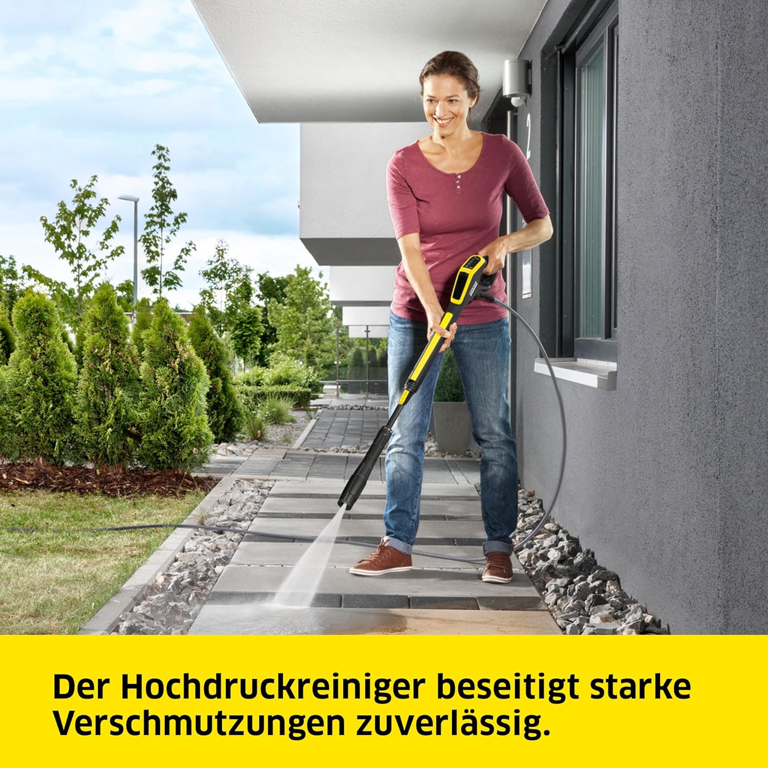 Kärcher Hochdruckreiniger K 5 Power Control Flex Home, Druck: max. 145 bar, Fördermenge: 500 l/h, Fläche: 40 m²/h, Wasserfilter, Gewicht: 13 kg, Hochdruckpistole, Dreckfräser, Strahlrohr, Home Kit