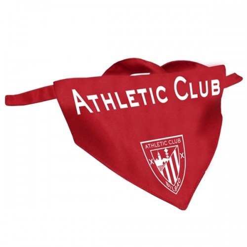 Bandana vermelha do Athletic Club para cães, estilo futebol.