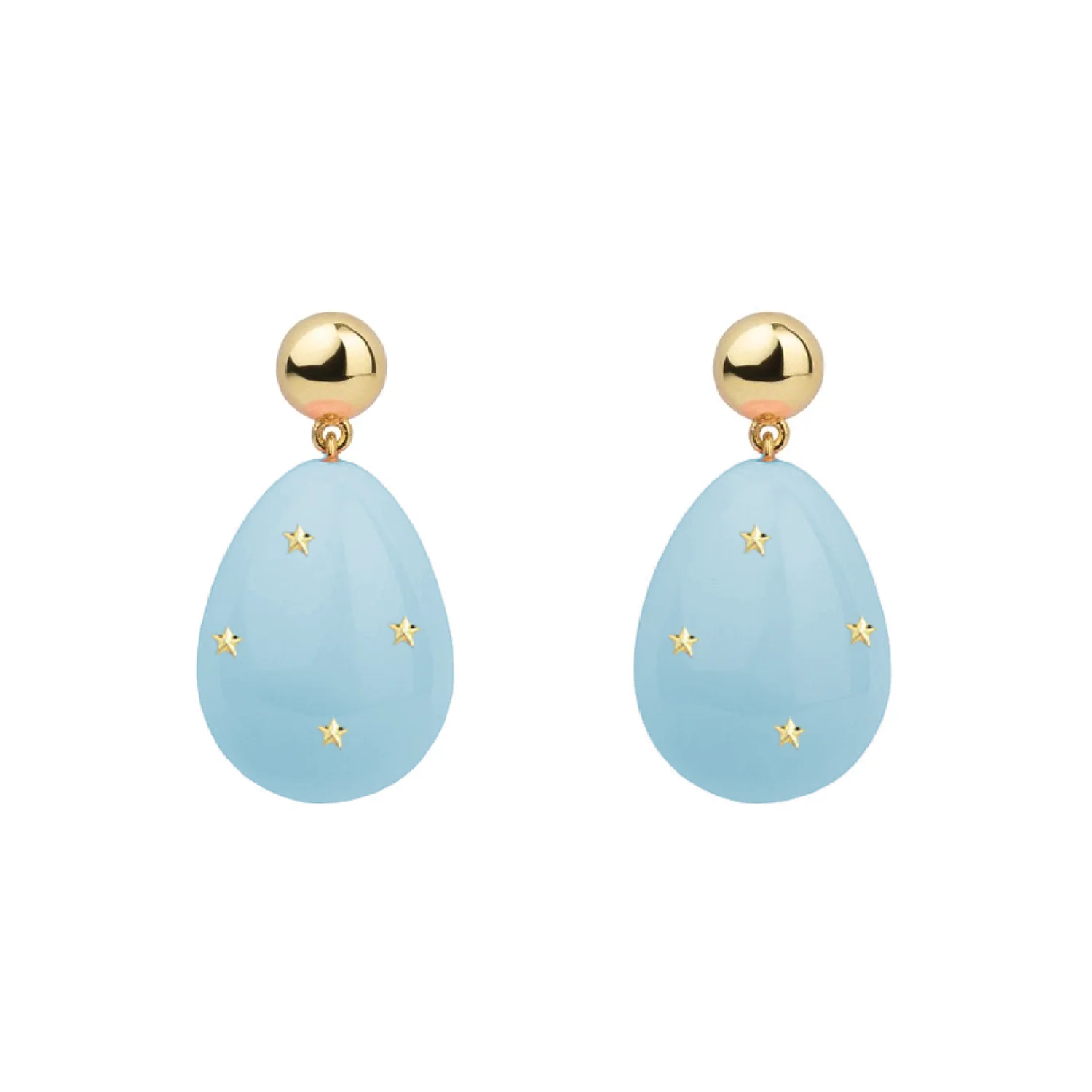 Eshvi  Mini Drop Stars øreringe - Baby Blue