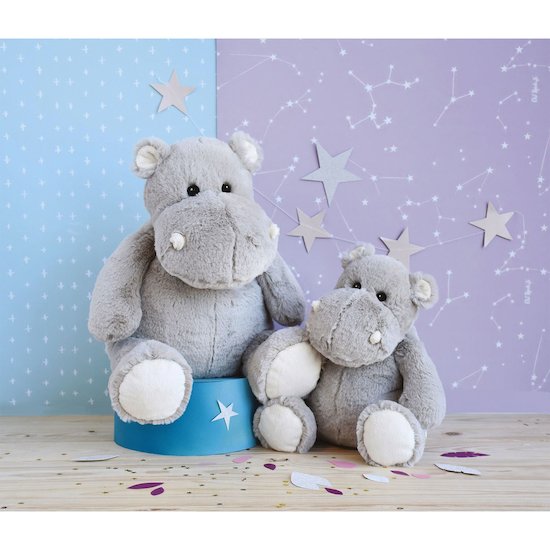 Peluche Hippo'Dou   Gris        de               Histoire d'ours