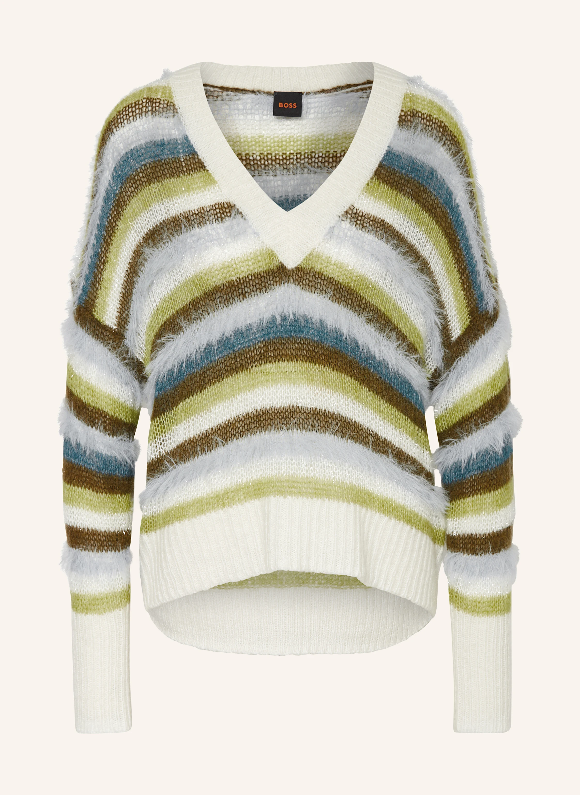 BOSS Pullover FONET mit Glitzergarn