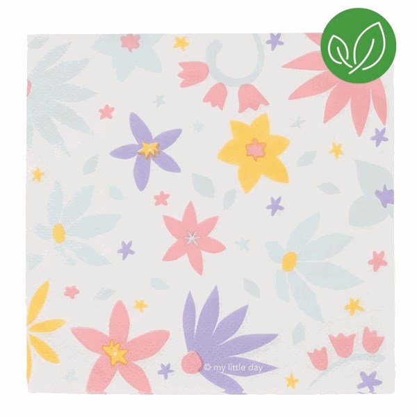 Køb My Little Day Flowers Servietter 20 stk