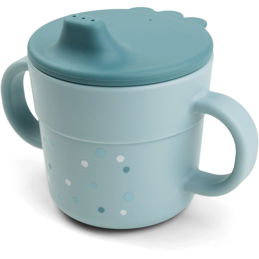 Done by Deer™ Trinklernbecher Foodie Happy dots Blau