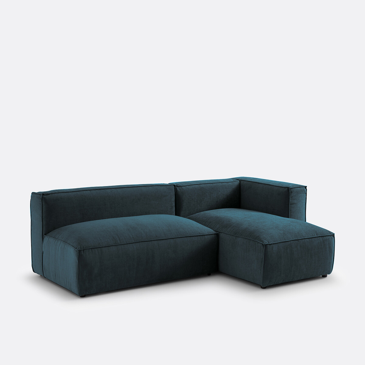 LA REDOUTE INTERIORS<br>Sofá modular de 2 lugares em veludo texturizado, Seven
