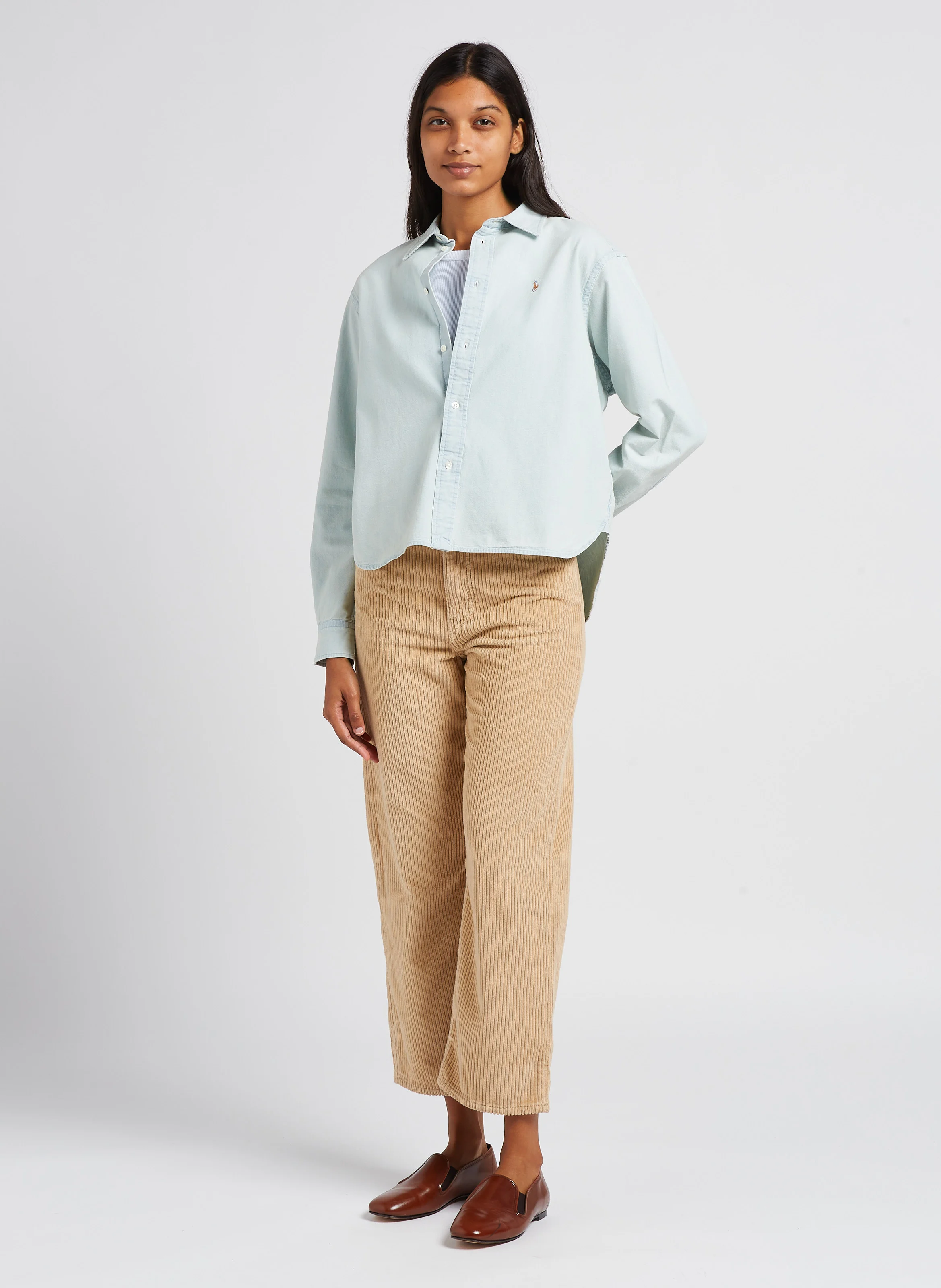 Chemise en jean en coton | Bleu