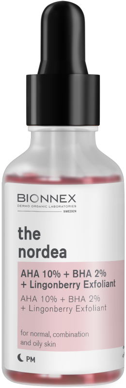 Bionnex Nordea AHA 10% + BHA 2% + Lingonberry Exfoliant Serum 30ml