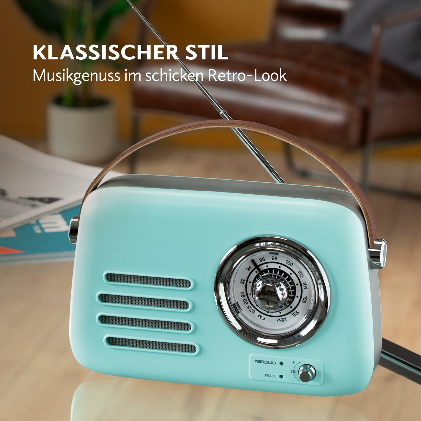 EASYmaxx Radio Retro 5V mint