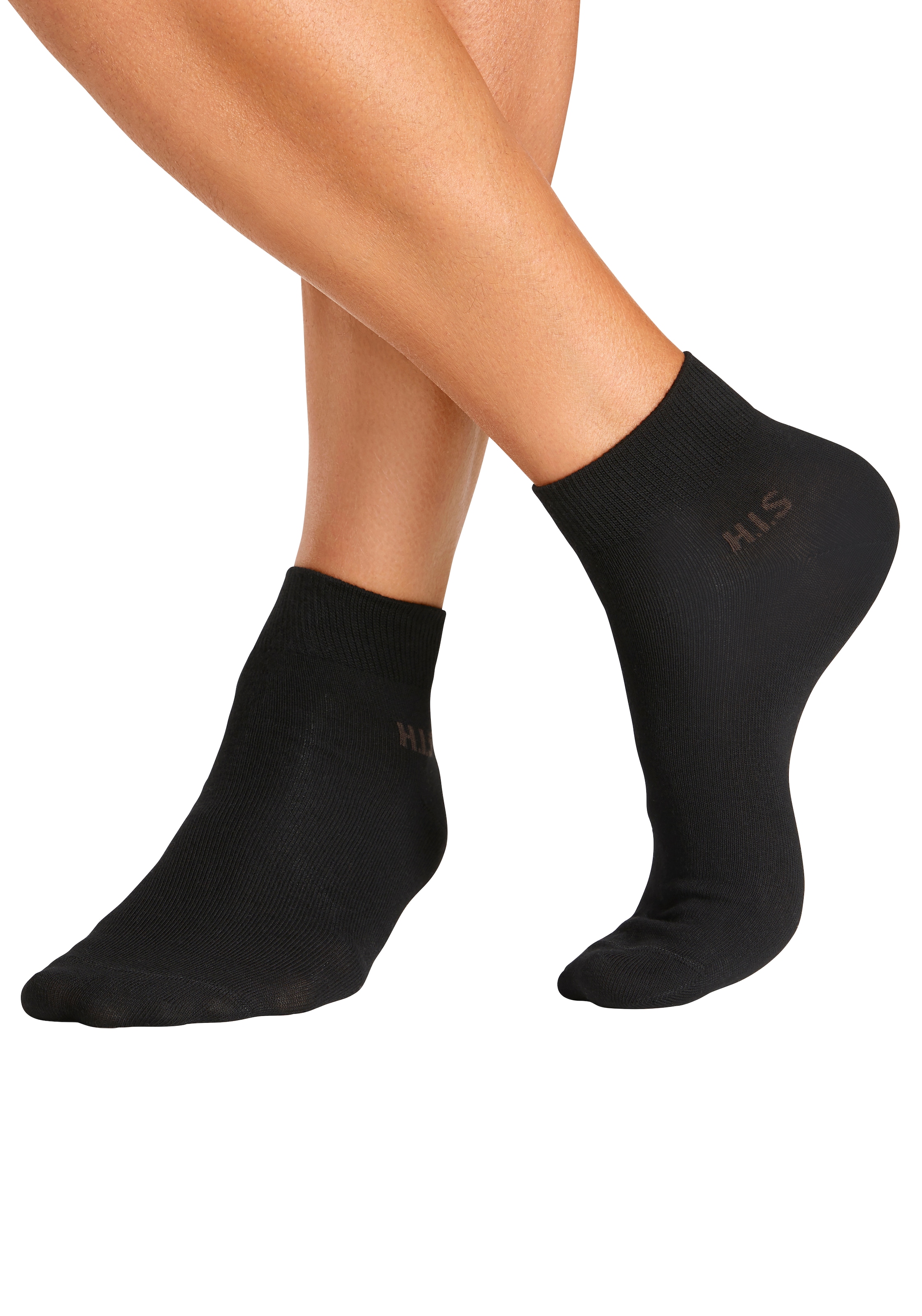 H.I.S Kurzsocken Packung, 10 Stk. tlg. mit farbigem Innenbund
