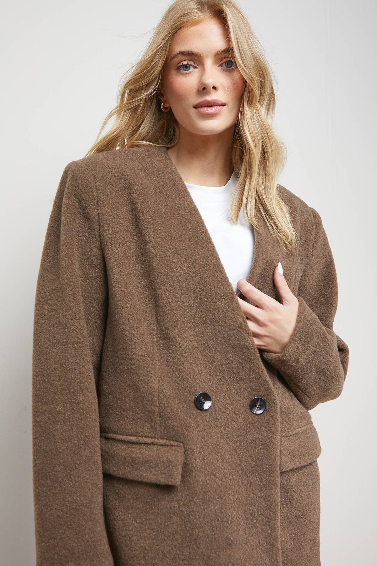 Oasis Veste Blazer sans Col