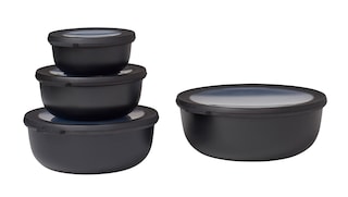 MEPAL Aufbewahrungsbox CIRQULA 4-teiliges Set Nordic Black
