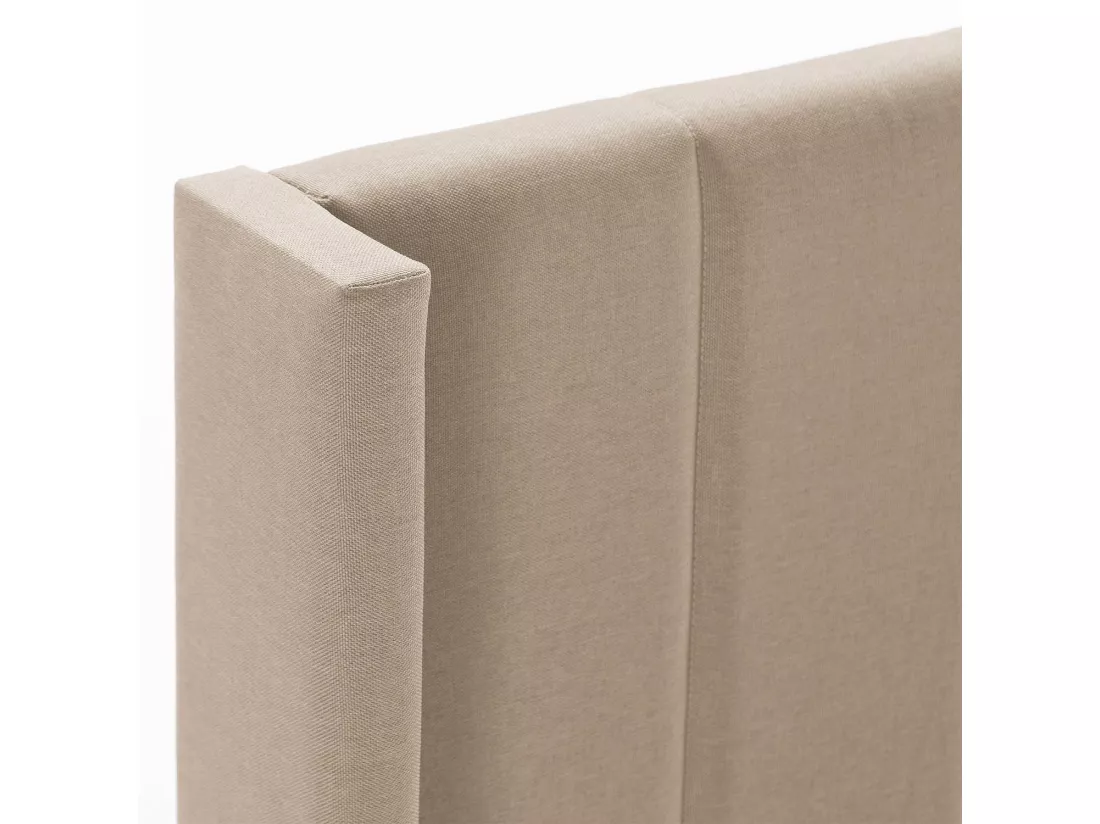 Cadre de lit rembourré Noelia 30 cm, 140x190 cm, Beige