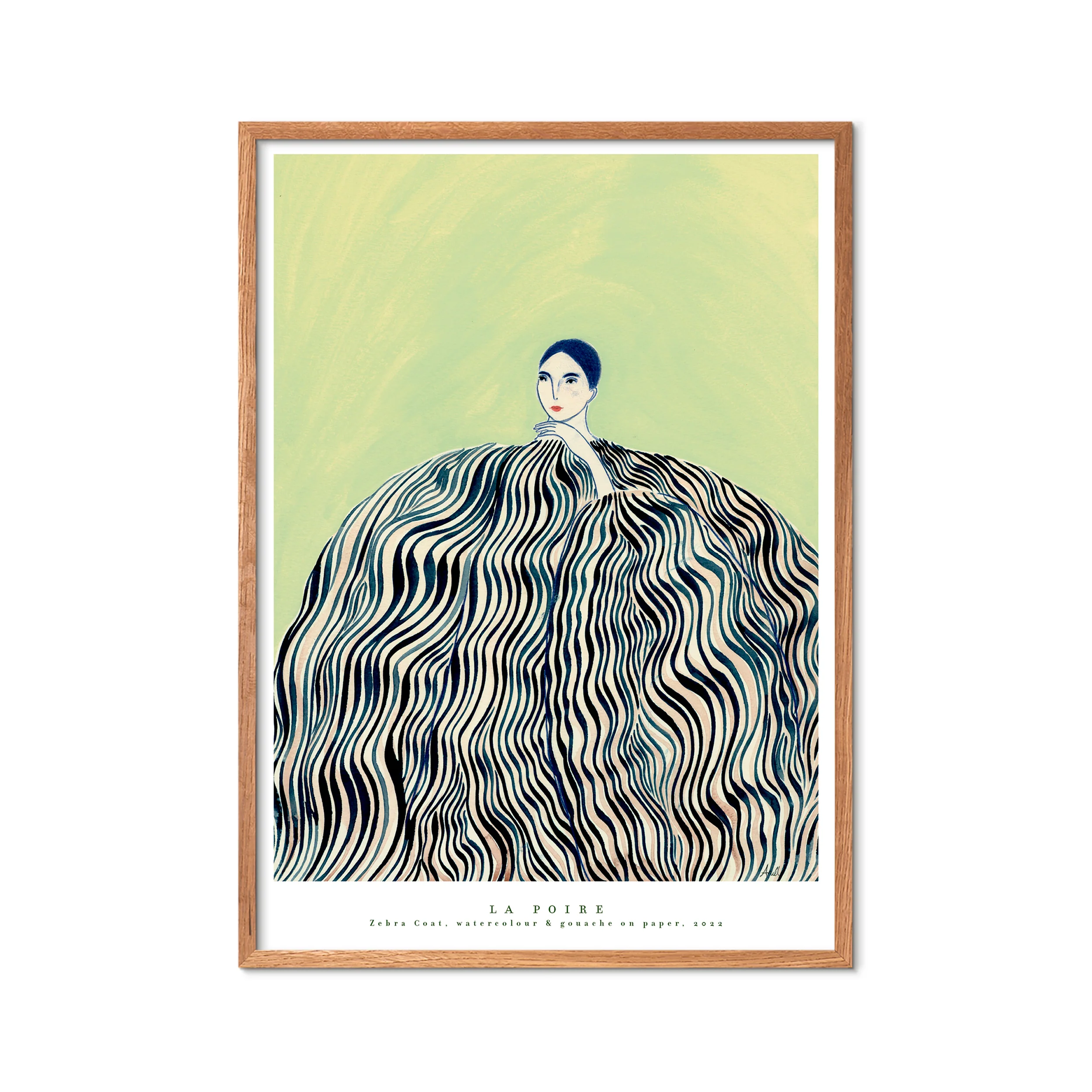 Poster & Frame  La Poire Zebra Coat
