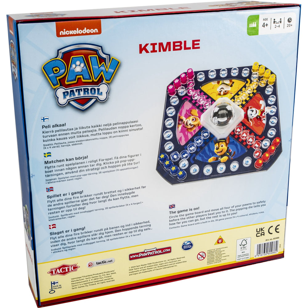 Køb Tactic Games Kimble/Ludo Paw Patrol