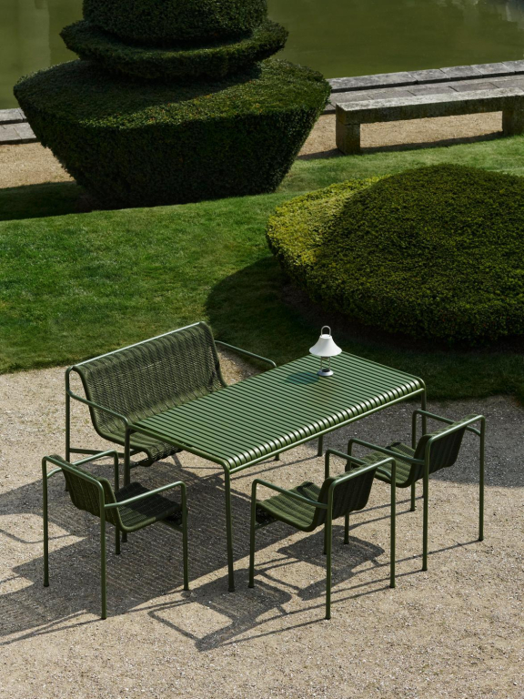Hay Palissade Cord Dining Armchair tuinstoel Cream white