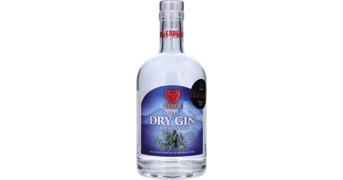 Erber - Der Tiroler Edelbrenner Brixx43 Gin 43 % (Einweg)