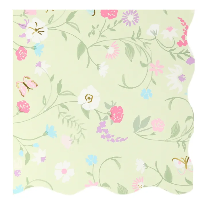 Meri Meri Petites serviettes en papier florales Ladurée - Set de 16